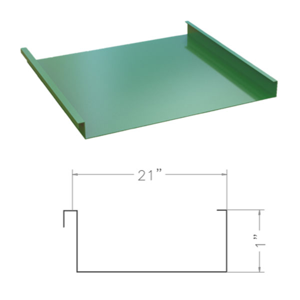 CMP 1.0’’ Mech Lock | Corrugated Metal Panels | Roof Panels