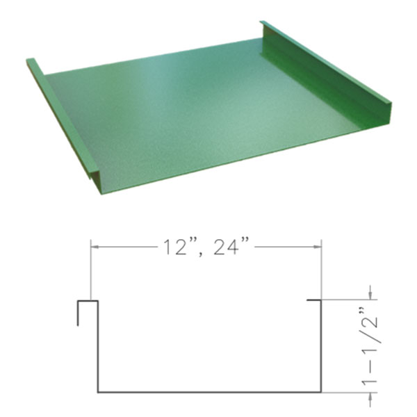 CMP 1.5’’ Mech Lock | Corrugated Metal Panels | Roof Panels